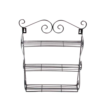 

3 Layers Kitchen Spice Rack Cabinet Organizer Wall Door Storage Shelf Holder Save Space Shelves Kitchen Goods Holder
