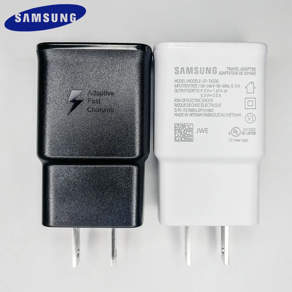 Samsung адаптивный Galaxy S10 быстрое зарядное устройство USB быстрый адаптер 100 см Тип C кабель для Galaxy A30 A70 S8 S9 Plus Note 8 9