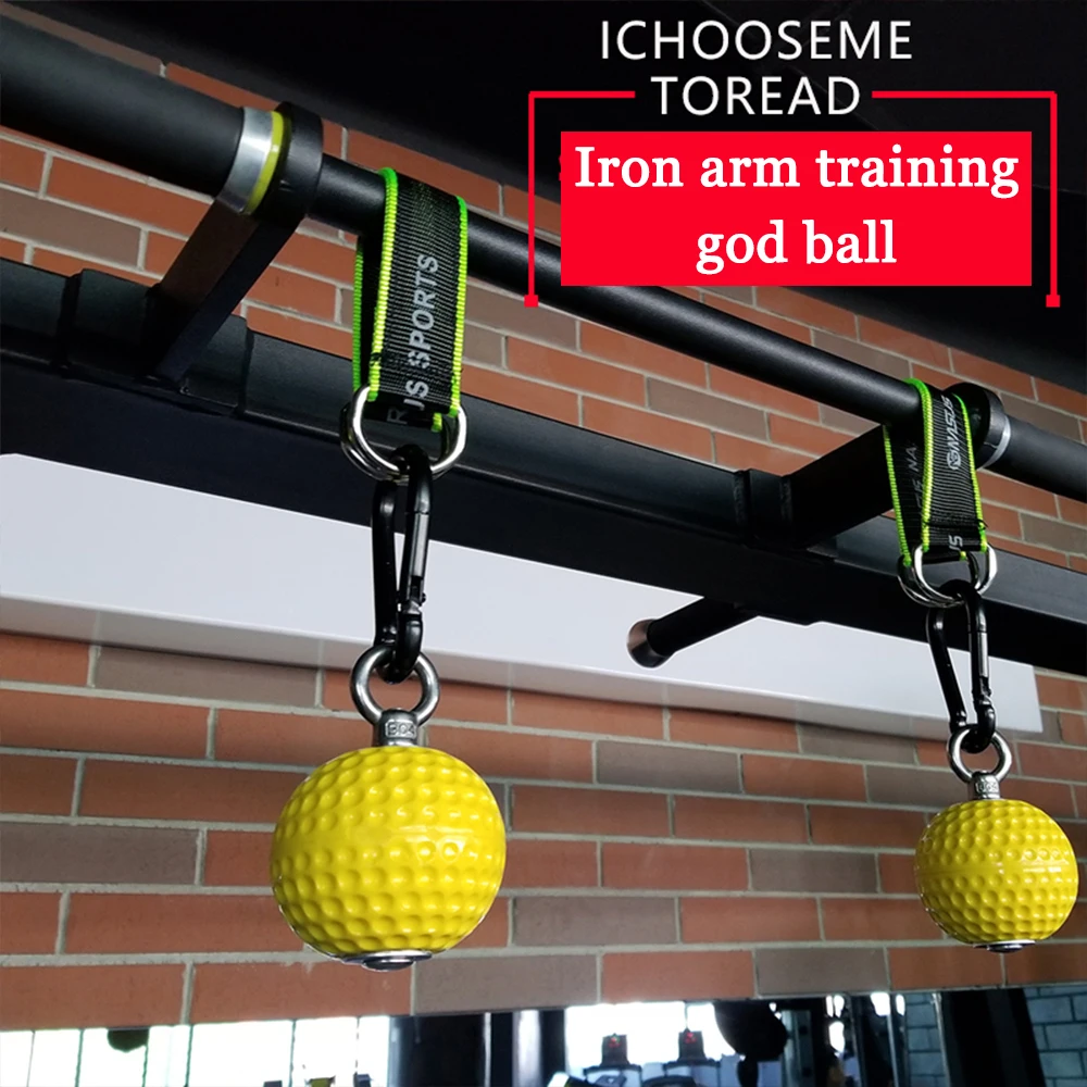 Pull Up Balls Cannonball Grip Finger Trainer Arm Muscles Training Barbell Hand Gripper Exerciser Strengther Fitness Equipment