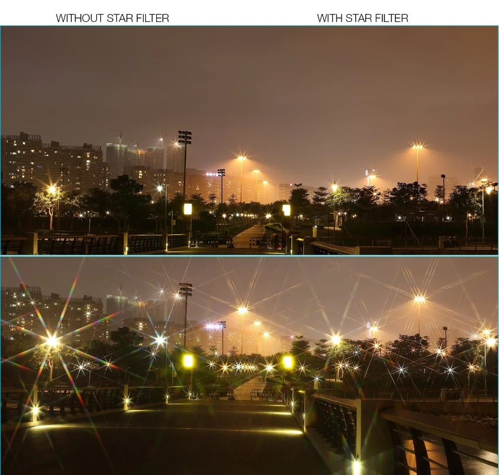 Комплект фильтров UV CPL ND FLD градуированная цветная звезда и бленда объектива для Nikon D3400 D3500 D5600 D7500 AF-P DX 18-55 мм f/3,5-5,6G VR объектив