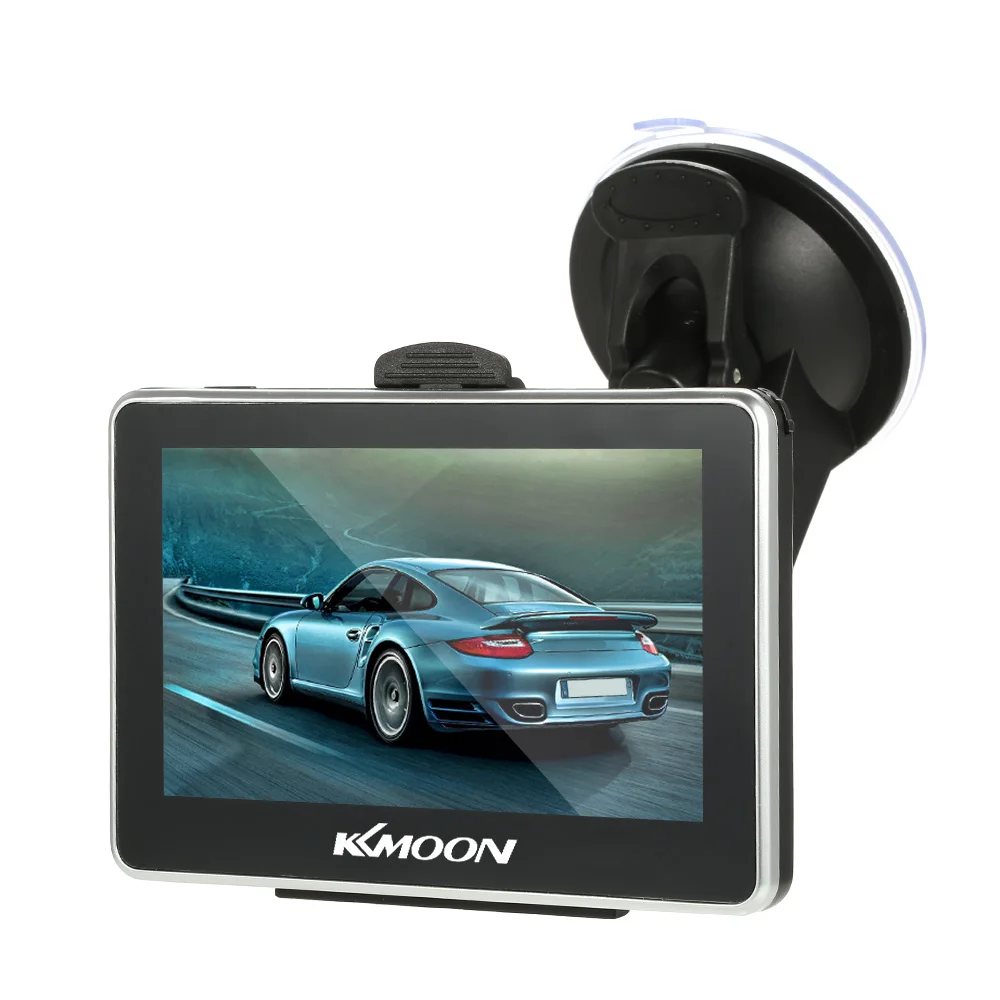 KKmoon 4,3 дюймов автомобильный портативный gps-навигатор FM видео плеер Автомобильный навигатор с задней поддержкой+ карта HD сенсорный экран