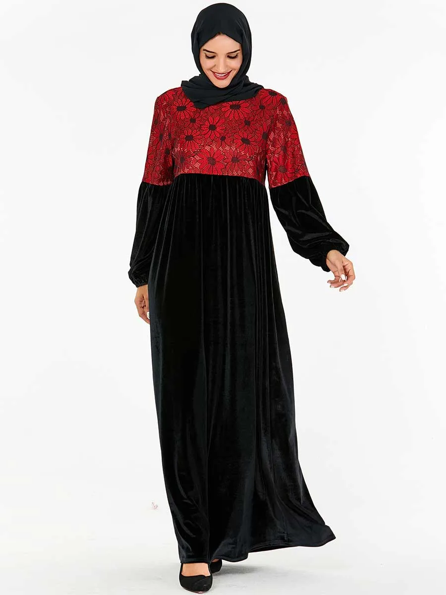 BNSQ черное кружевное вечернее платье для мусульманских женщин Caftan Morocain Kaftan Djelaba Femme Исламская одежда, Дубай, большие размеры Вечерние