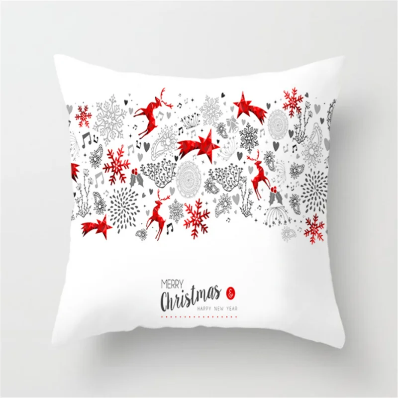Merry Christmas домашняя декоративная наволочка полиэстер Рождество Санта Клаус Олень бросок наволочка с новым годом наволочка