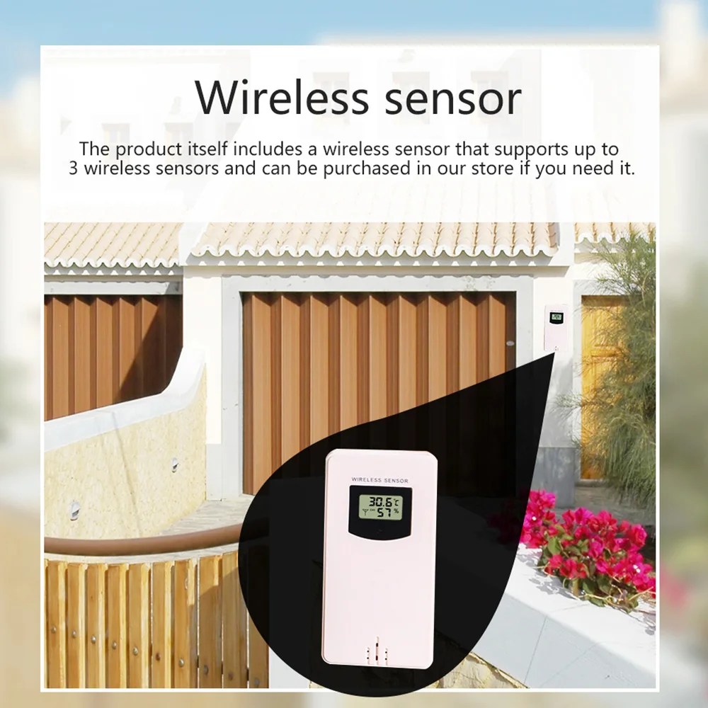 

Hot Multifunctional WiFi Weather Station APP Control Smart Weather Monitor Indoor Outdoor Temperature Humidity Barometric Wind S