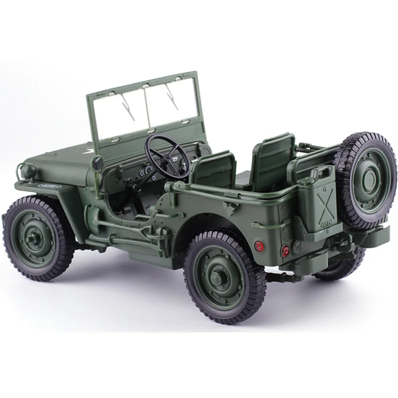 1:18 Модель джипы старая мировая война II Willys транспортные средства сплав модель автомобиля для детей игрушки подарки