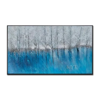 

Winter Scenery Abstract Oil Painting Wall Art Home Decor Picture Modern Oil Painting On Canvas 100% Handpainted No Framed