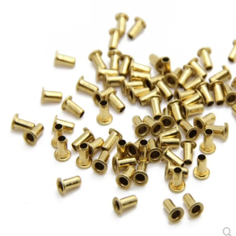 M0.9-M6 Tubular Rivets Double-sided Circuit Board PCB Nails Copper Hollow Rivet 100-500pcs rivets and fasteners rivets and screws
