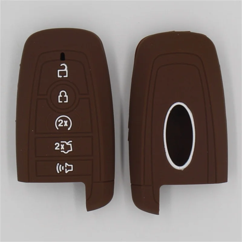 Custodia Per Chiave In Silicone 3Pc Per Ford Focus Ka Galaxy Mondeo Transit Connect Cougar Puma Fushion Keyless Fob Shell