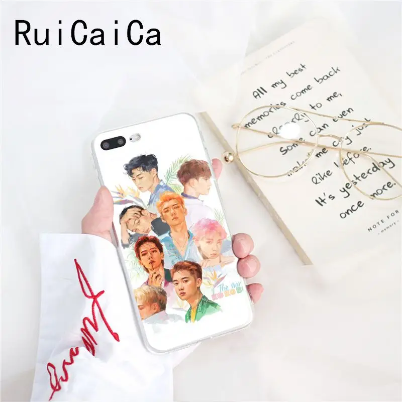 A11 Ruicaica KPOP SEHUN CHANYEOL EXO мягкий чехол для телефона iPhone X XS MAX 6 6s 7 7plus 8 8Plus 5 5S SE XR 10 - Цвет: A11