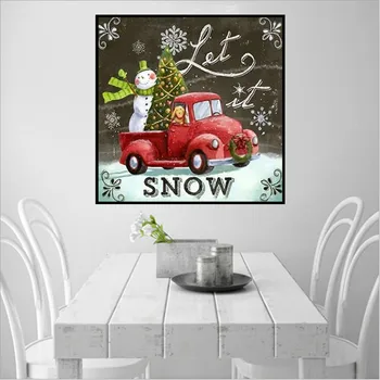 

Christmas 5d Diy Snowman Diamond Painting Embroidery Craft Rhinestone Pasted картины по номерам картина по номерам картины на