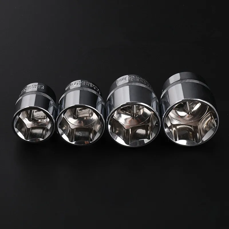 1pc 8MM 9MM 10MM 11 12 13 14 15 16 17 18 19 20 21 22 23 24 hexagon 1/2 short socket Wrench Head Sleeve Chrome vanadium alloy images - 6