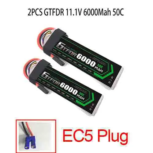 2S 3S 4S 5200mAh 6000mAh 7000MAH 7,4 V 11,1 V 14,8 V 50C 60C 100C 120C GTFDR Lipo батарея для X-MAXX E-REVO RC автомобилей Лодка Дрон - Цвет: 2PCS6000SOFTEC5