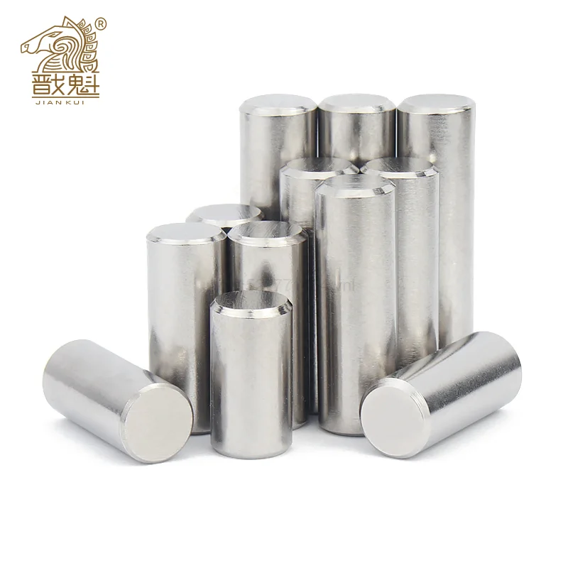 1-100pcs dowel pins 304 stainless steel m1.5 m2 m2.5 m3 m4 m5 m6 m8 m10 m12 parallel pins fastener solid cylinder pin GB119 cylindrical locating dowel pin stainless steel pins clips
