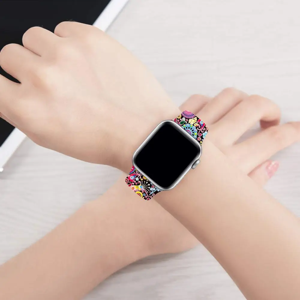 Спортивный силиконовый ремешок Joyozy для apple watch band 5, 4, 3, 2, резиновый ремешок для apple watch band 44 мм, 40 мм, iwatch Band 38 мм, 42 мм