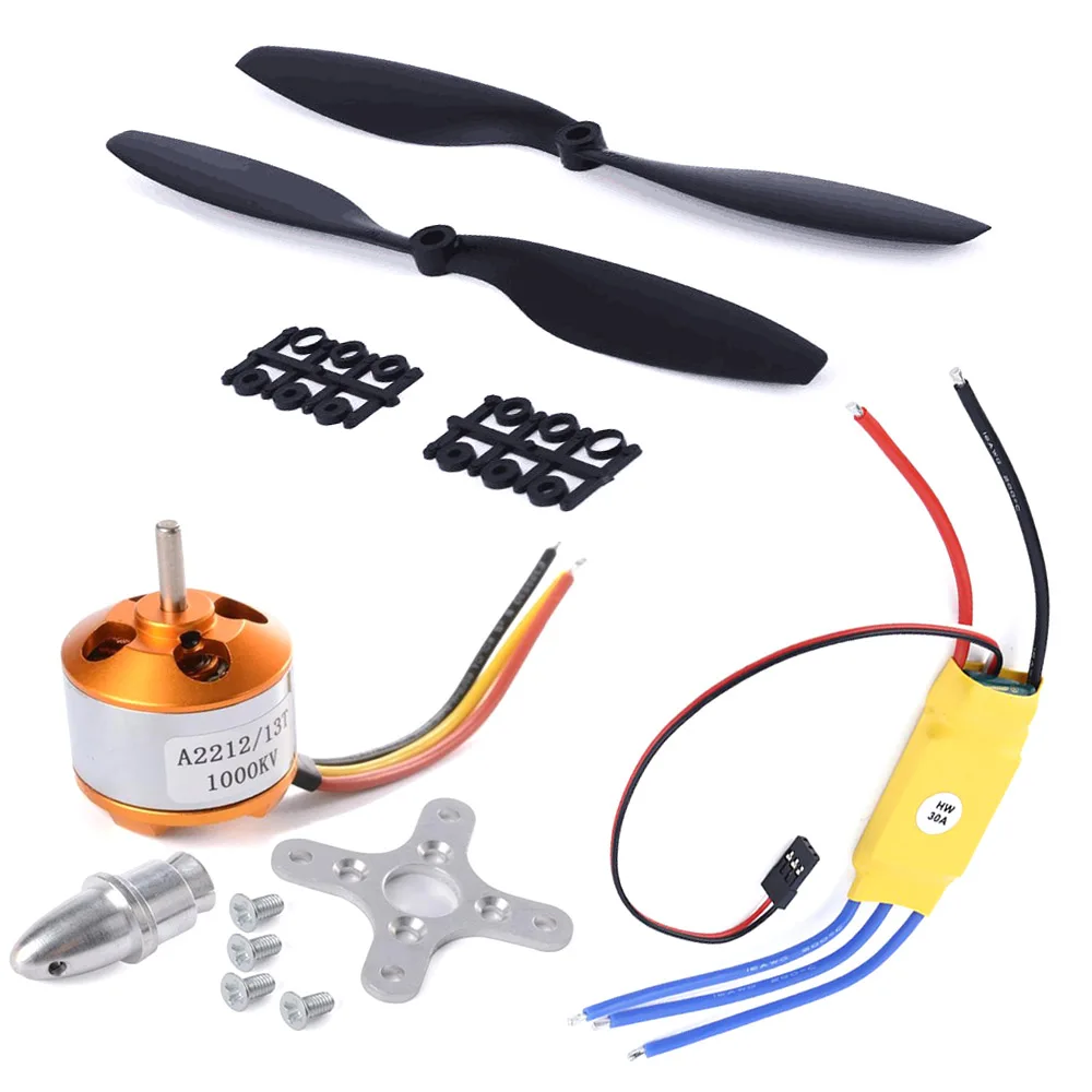 Бесщеточный мотор A2212 1000kv1400 2200KV KV2700 A2208 outtrunner + 30A ESC 1045 пропеллер для