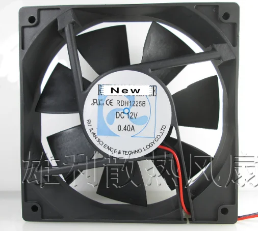 Для Emacro для Xinruilian RDH1225B Сервер охлаждающий вентилятор DC 12V 0.40A 120x120x25 мм 2-провод |