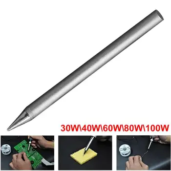 

Silver Portable Durable Adjustable Lead Free Iron Soldering Iron Tsui Electric Iron Head High Temperature Bonding Tool Handheld