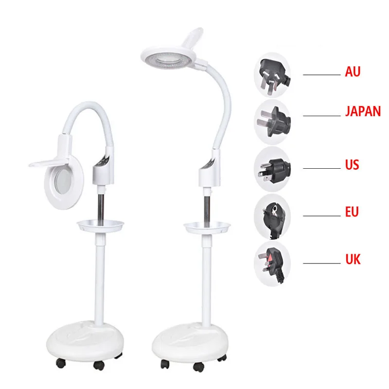 Beauty Salon Makeup Professional Lamp LED Cold Light Lamp Professional Magnifying Glass Shadowless Floor Lamp Beauty Nail Tools camellia salon professional пилка для ног педикюрная тёрка скребок пемза для пяток maximum eco 1