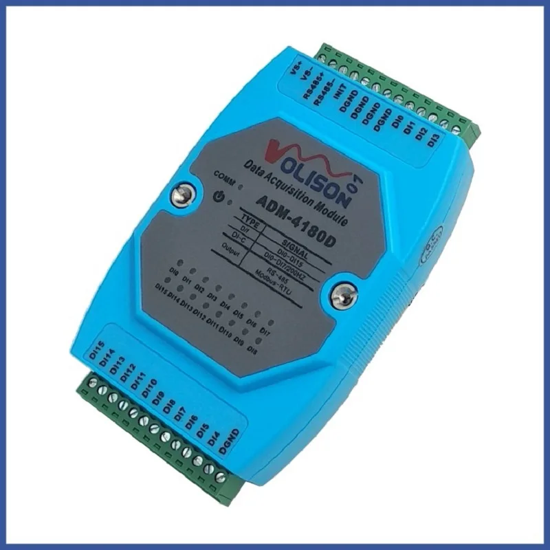 ADM-4180D 16-канальный коммутатор модуль сбора 16DI модуль ввода цифровых сигналов MODBUS RS485 связи