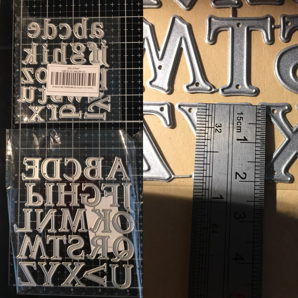 Dies Letters Alphabet Scrapbooking Alphabet Metal Cutting Dies Az