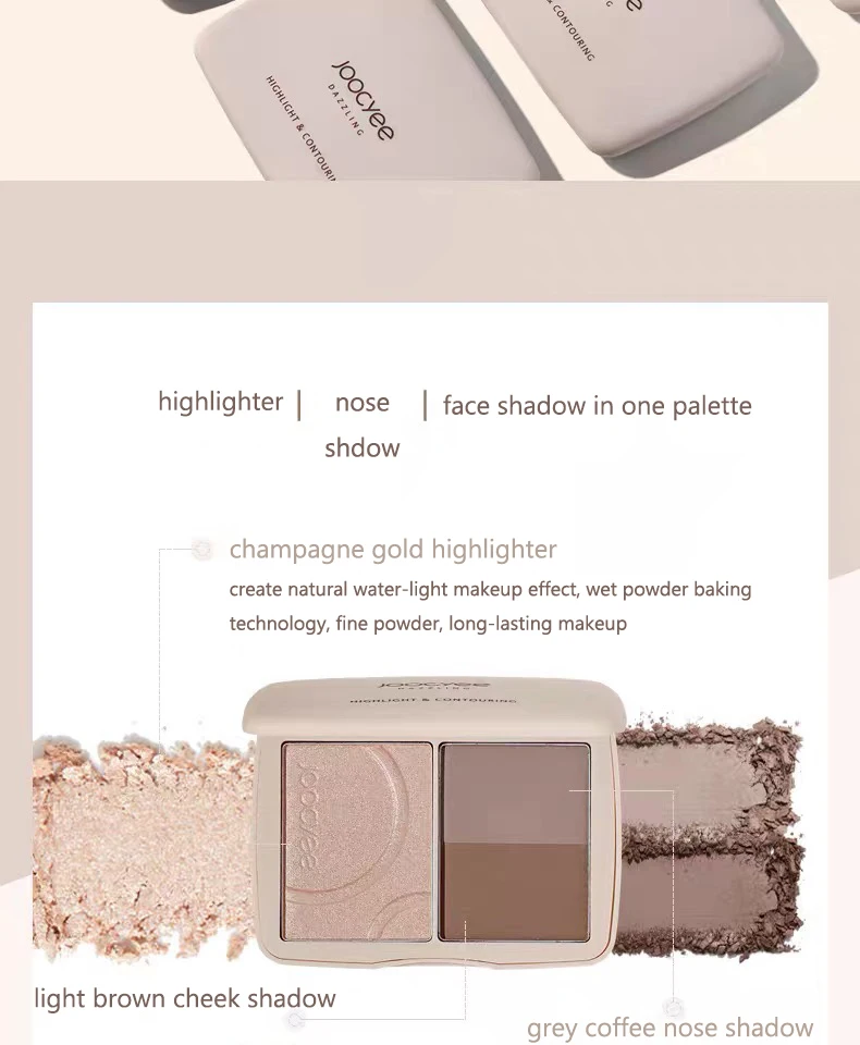 3-Colour All-In-One Highlighting Contour Palette