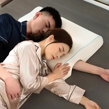 

Couple's Pillow Arched Breathable Skin-friendly Memory Foam Pillow Cervical Neck Support Cushion for Pain Relief