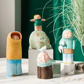 

Cute Resin Miniature Figurines Cartoon Animal Miniature Garden Toy Kid Gifts Crafts Home Office Decoration Ornaments Kids Gift