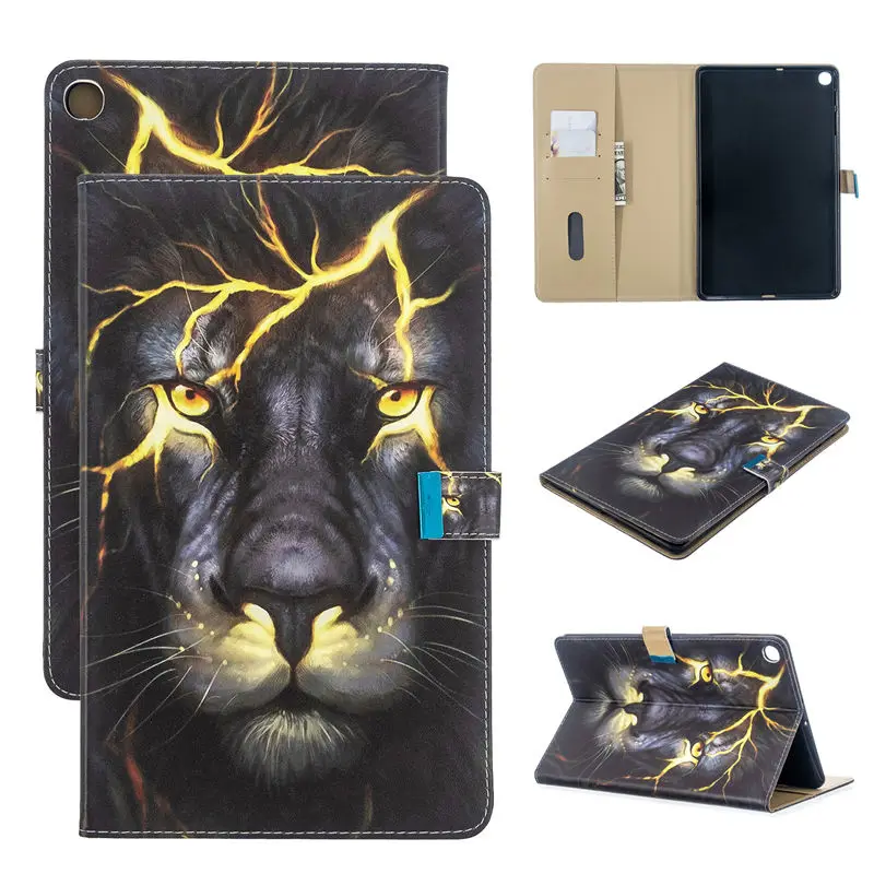 B091 SM-T510 чехол для samsung Galaxy Tab A 10,1 T510 T515 SM-T515 чехол Funda Мода бабочка Флип Стенд Капа оболочки кожи+ подарок - Цвет: B091