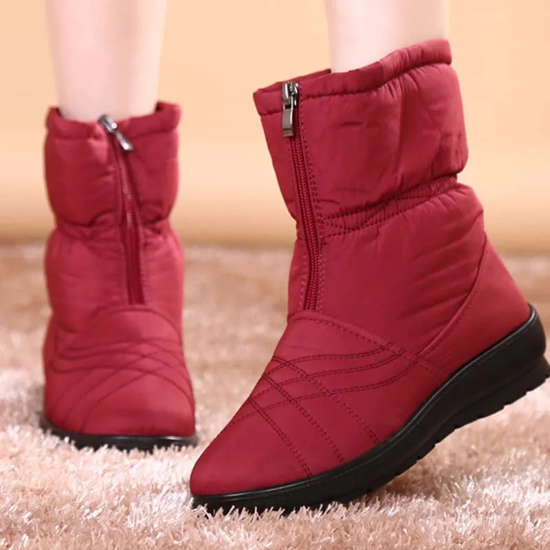 Winter Boots Luxury Brand Ankle Boots For Designer Non-Slip Waterproof Ladies Shoes Chunky Women's Shoes Casual Botas Mujer