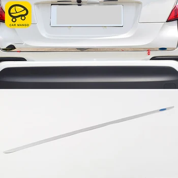 

CARMANGO for Toyota C-HR 2018 2019 Car Styling Rear Trunk Decoration Pad Chrome Cover Trim Frame Sticker Exterior Accessories
