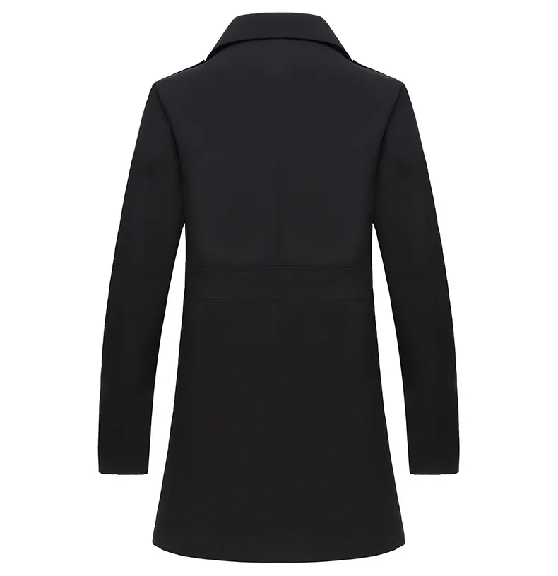 Весенний длинный двубортный плащ хорошего качества Повседневный Blusa Corta Vento Masculino