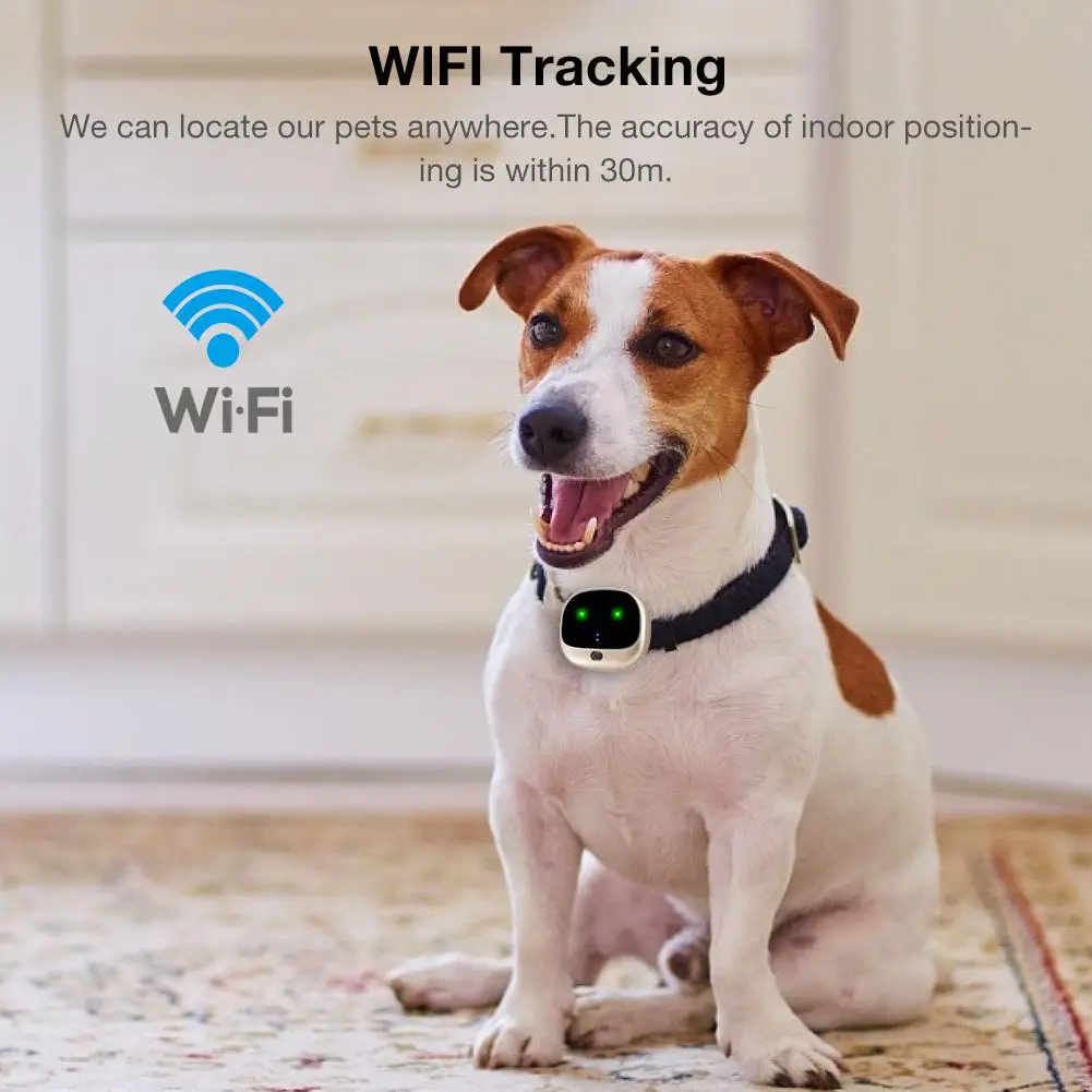 V43 Pet 4G Dog GPS Positioning Anti-lost Device Waterproof Collar GPS Personal Tracker Mini Pet Tracker WIFI Positioning APP