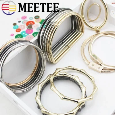 Meetee 5 мм металлическая цепочка для сумки 50/100/110/120 см для замены на плечо сумки из натуральной кожи Чемодан ремень ручка пряжки DIY ручной работы аксессуары