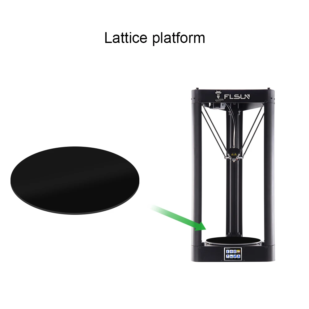FLSUN QQ S PRO 3d принтер большой размер печати 255x360 мм Delta Kossel автовыравнивание 3D
