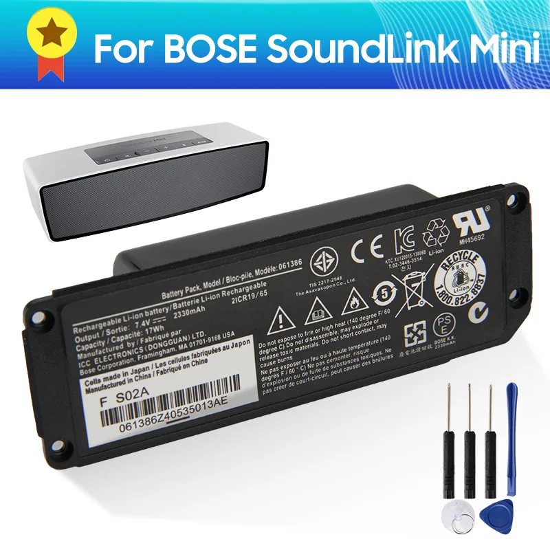 

Speaker Replacement Battery For BOSE SoundLink Mini I Bluetooth 061384 063404 063287 061386 061385 battery Original +tools free