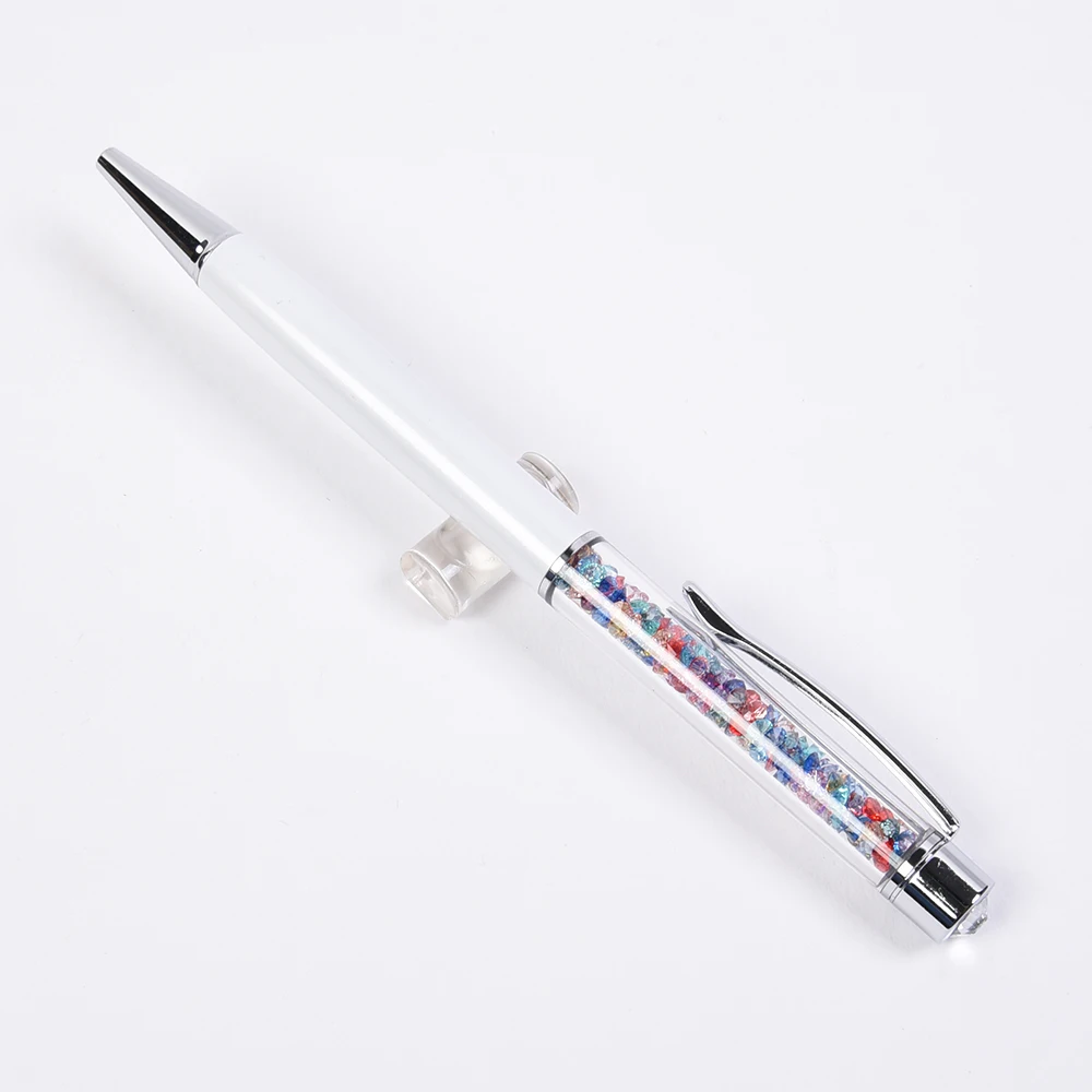 

2020 New Arrival Rotating Metal Colored Crystal Ballpoint Pen with Bling Diamond Top Student Gift School Office Supplies