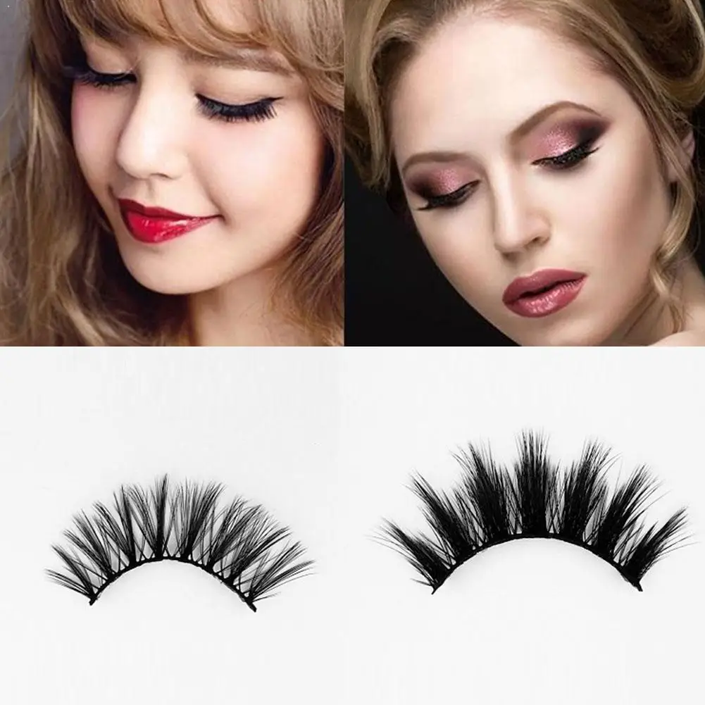 

16 Pairs 3D Mink False Eyelashes Dramatic Volume False Makeup Eyelashes Natural Eyelash Hair Lashes Silk Extension Mink A5U0