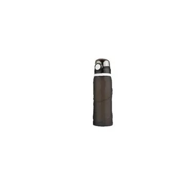 

1 PC Portable Durable Silicone Collapsible Cup Reusable Roll Up Drinking Folding Mug Water Bottle with Lid Black 750ml