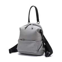 Кожаный рюкзак стиль модный простой первый слой женская коровья кожа сумка двойного назначения Универсальная женская сумка оптом