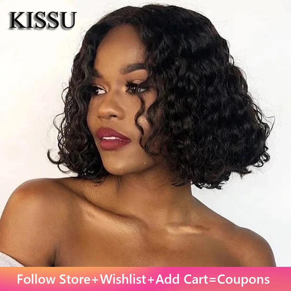 

Curly Bob Front Wig Virgin Brazilian Hair Wig Deep Wave Frontal Wig Deep Curly Lace Front Wig Human Hair Deep Wave Wigs Sale
