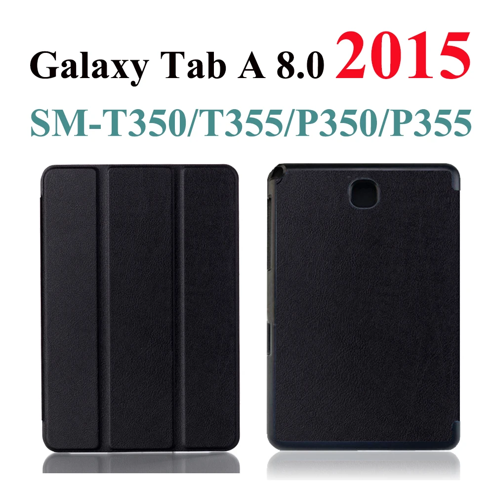 Чехол для планшета для samsung Galaxy Tab A 8,0 чехол для SM-T290 T295 P200 P205 T387V T380 T385 T350 T355 - Цвет: TAB A 8.0 2015-Black