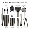 Cocktail Shaker Bar Set: 2 Weighted Boston Shakers,Cocktail Strainer Set,Jigger,Muddler and Spoon, Ice Tong and 2 Bottle Pourer ► Photo 1/6
