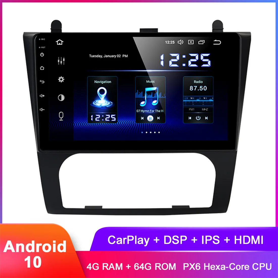 Dasaita 10 2 &quotIPS Android автомобильный стерео GPS для Altima 2008 2009 2010 2011 2012 в Dash радио Carplay DSP