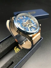 LIGE-Reloj analógico de cuero para Hombre, accesorio de pulsera resistente al agua con cronógrafo, marca de lujo deportivo de complemento masculino con diseño moderno, disponible en color azul, 2021