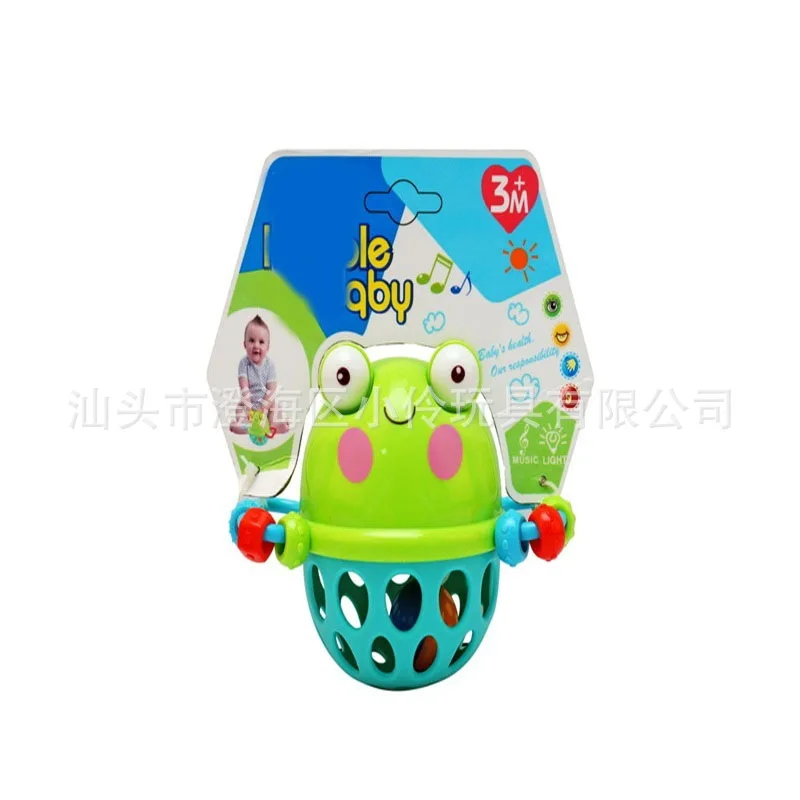 

Teethers Tooth Bite Glue Rattle Early Education Mom And Baby Children'S Educational Toy Frog Soft Silcone Hand Ball