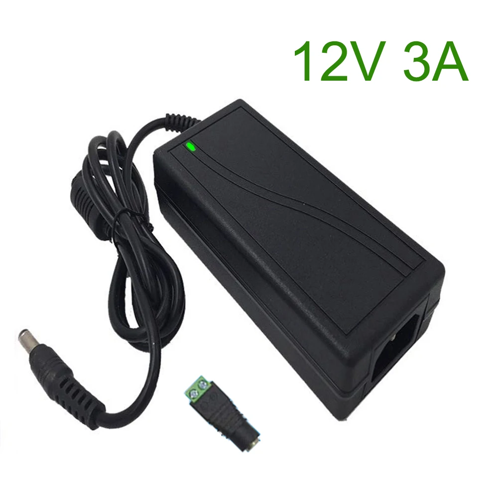 12V3A AC 100 V-240 V DC 12 V 3A импульсный источник питания 12 вольт универсальный адаптер питания, трансформатор Светодиодный светильник AC/DC зарядное устройство 5,5-2,5mm