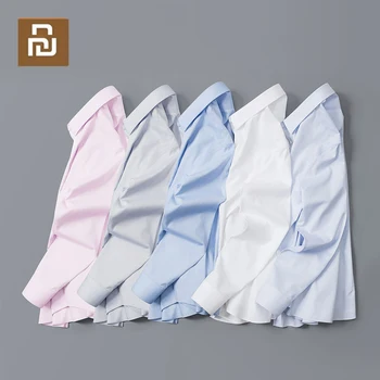 

Youpin 90 Fun Men Shirt Long Sleeve Soft 100% Cotton Slim Fit Casual Fashion Businessman Anti-wrinkle Free Ironing Shirt Clothes