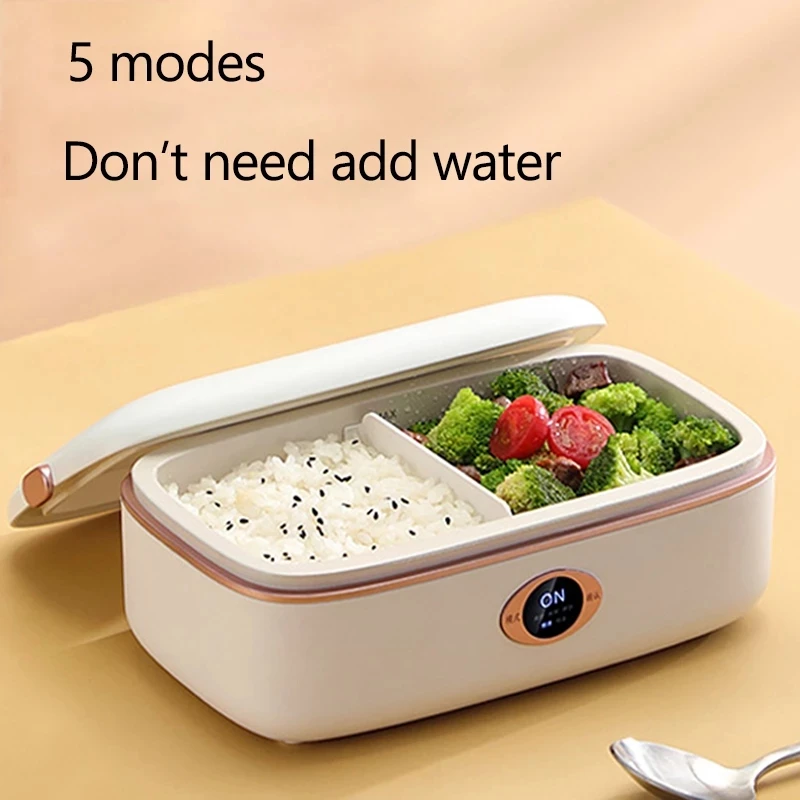 

220V Electric Lunch Box Three-dimensional Heating Intelligent Rice Cooker Portable Multicooker Heat Preservation Cooker 300W