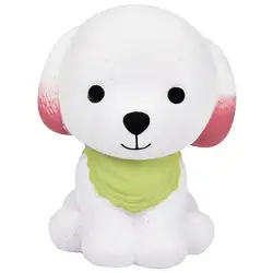 1 шт. Jumbo мягкое милое Щенячий крем собака медленно поднимающаяся сжимаемая, Успокаивающая игрушка зеленый + белый