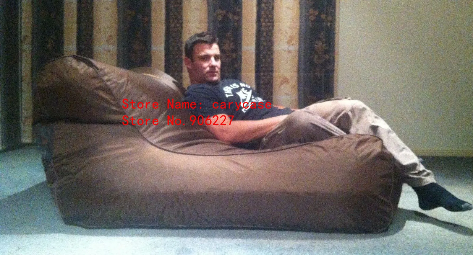 Outdoor Indoor comfortable large bean bag chair big, pool side swimming floating bean lazy sofa sac cover only